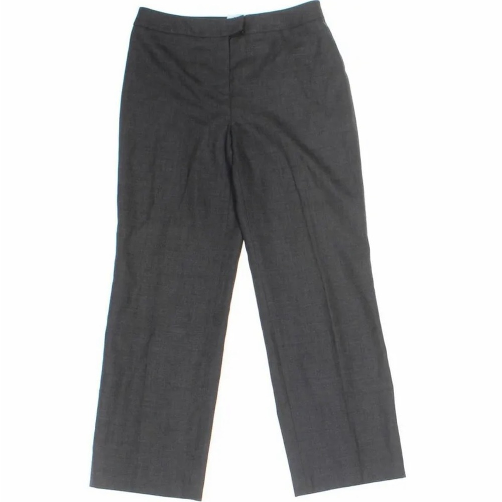 Amanda Smith Women's Gray Pants Lined Dress Work Office Size 12